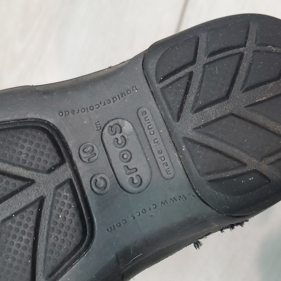 Crocs Kids Unisex Cunning Cameron Clogs Suede Toddler shoes sz C10 - Picture 10 of 12